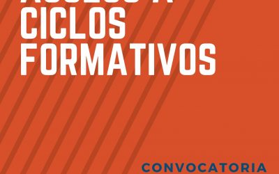 Pruebas de acceso a Ciclos Formativos (convocatoria 2020)