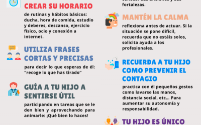 COVID-19: orientaciones para familias y alumnado durante el confinamiento.