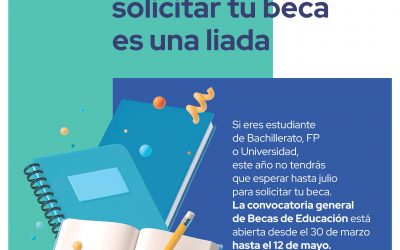 Abierto el plazo para solicitar beca en FP, Bachillerato y Universidad para el curso 2022-23