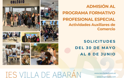Abierto el plazo de admisión al Programa Formativo Profesional de “Actividades auxiliares de comercio”