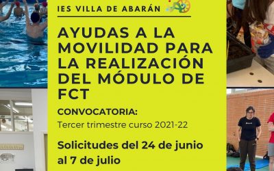 Abierto el plazo para solicitar ayudas para la movilidad por la realización del módulo de FCT durante el curso 2021-22