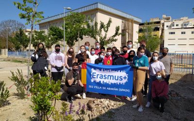 Creamos una zona verde en nuestro centro dentro de las actividades del proyecto Erasmus+ «HHWW»