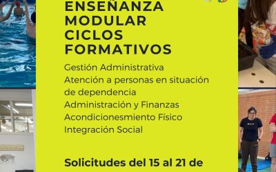 MATRICULACIÓN ENSEÑANZA MODULAR CICLOS FORMATIVOS GRADO MEDIO Y SUPERIOR
