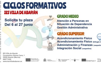 ADMISICIÓN CICLOS FORMATIVOS GRADO MEDIO Y SUPERIOR CURSO 2024.25